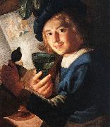 HONTHORST, Gerrit van Young Drinker  sr France oil painting reproduction